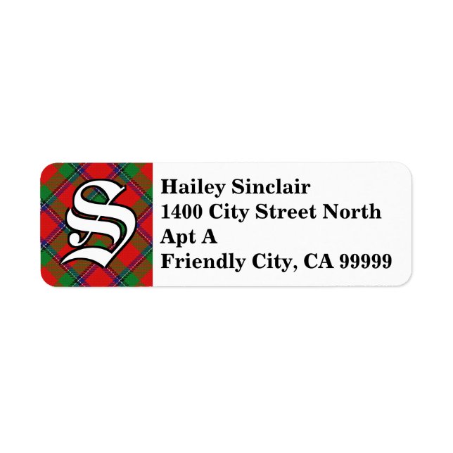 Regal Clan Sinclair Tartan Monogram (Vorne)