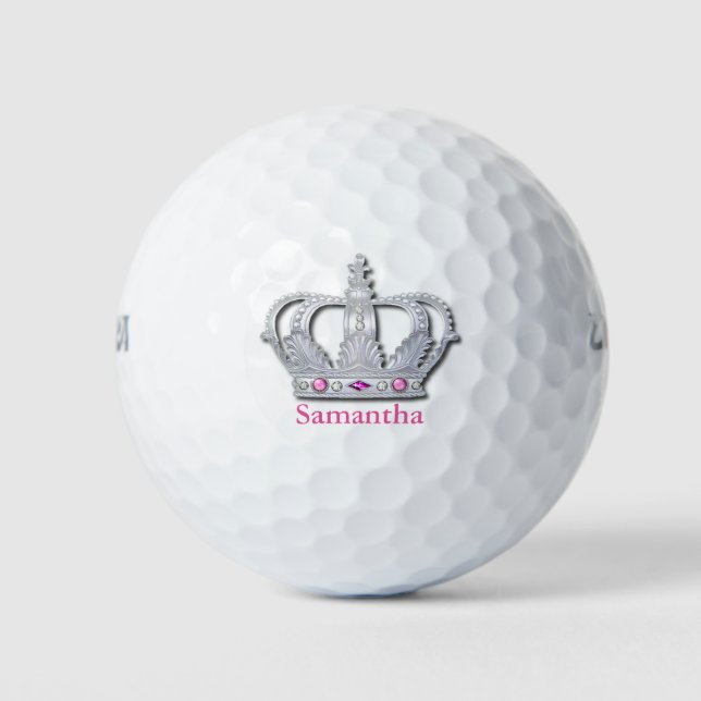 Regal Crown Girly Golf Balls Golfball (Vorderseite)
