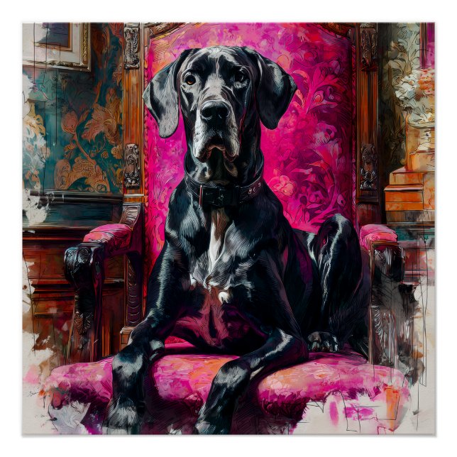 Regal Deutsche Dogge Poster (Vorderseite)