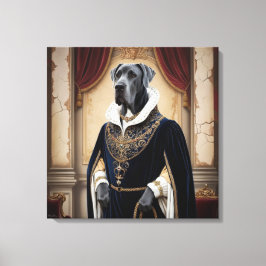 Regal Dog in der Renaissance-Attraktion - Digitale Leinwanddruck