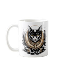 Regal Egyptian Black Cat Art