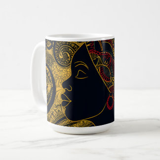 Regal Elegance: Afrikanische amerikanische Königin Kaffeetasse