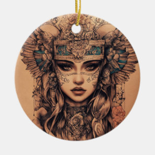 Regal Elegance Keramik Ornament