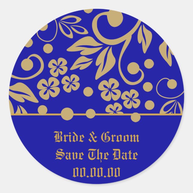Regal Enregistrer La Date Mariage Stickers (Devant)