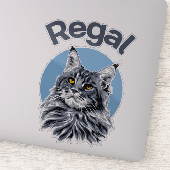 Regal. Entdecken Sie die vielen Stimmungen der Kat Aufkleber (Detail)