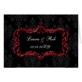 regal fleurit noir et rouge damask merci