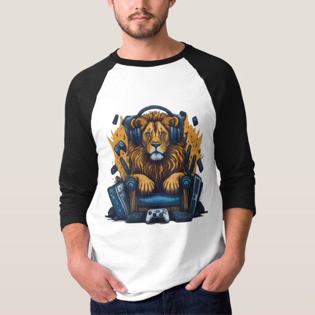 Regal Gaming Majestät: Herrschaft des digitalen Kö T-Shirt (Vorderseite)