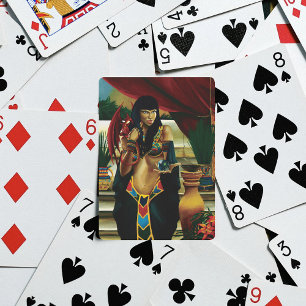 Regal Gold Altägyptische Königinnen-Mythologie Spielkarten