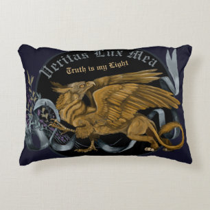 Regal Gold Griffin Dekokissen