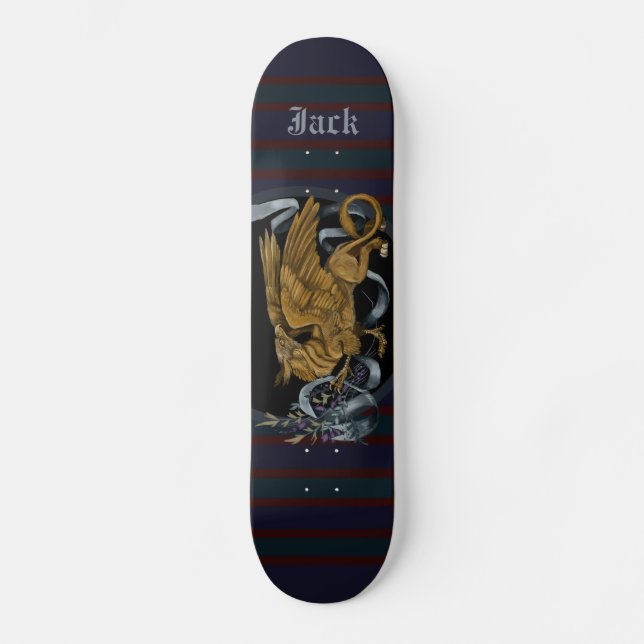 Regal Gold Griffin Skateboard (Vorderseite)