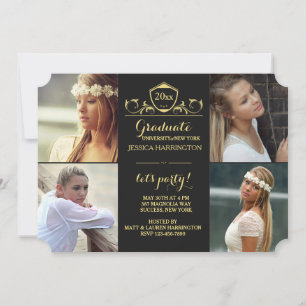 Regal Graduate 4 Faire-part photo / Invitation