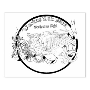 Regal Griffin Gummistempel