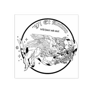 Regal Griffin Rubber kleine Briefmarke Gummistempel