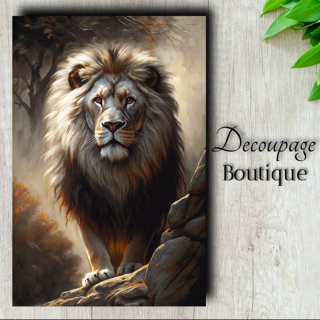 Regal Guardian Decoupage Seidenpapier (Regal Guardian Decoupage Tissue Paper)