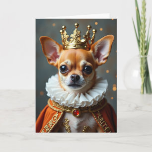 Regal Hund Geburtstagskarte Karte