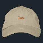 Regal Khaki Cotton Hat mit King Embroidery Cap Bestickte Baseballkappe<br><div class="desc">Kaum Khaki King Cap: Mit "King" in Standout-Stickerei kombiniert diese khaki Baumwolle ein entspanntes Aussehen mit einer Touch von regalem Flair. Ideal für diejenigen, die gewollt haben, mit ihrem Kopfverschleiß eine Aussage zu machen.</div>