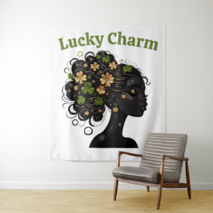 Regal Kleeblatt Majestät: Lucky Charm Wandteppich