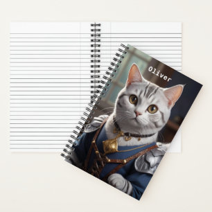 Regal Knight American Shorthair Cat Majestic Notizbuch