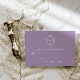 Regal Lavender Lila | Barockrahmen RSVP Karte