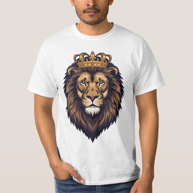Regal Lion Crown Emblem T-Shirt (Vorderseite)