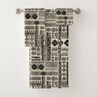 Regal Modern Mudcloth Design Badhandtuch Set