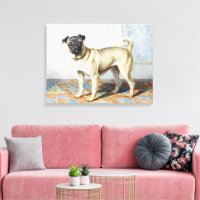 Regal Mops Dog Portrait von Conradijn Cunaeus