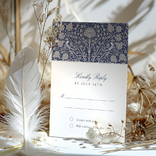 Regal Navy und Cream UAWG Wedding Einladung