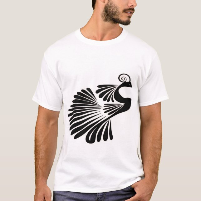 Regal Peacock Glory T - Shirt Design (Vorderseite)