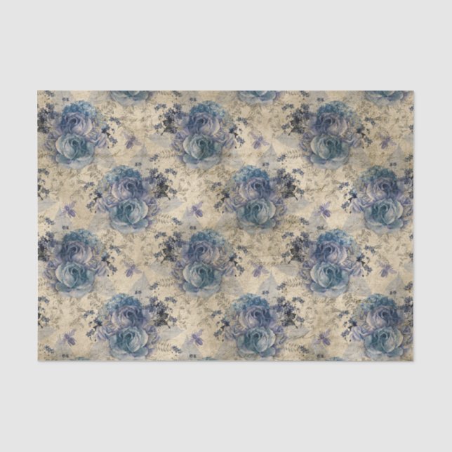 Regal Queen Bee W/Blue Rose  Seidenpapier (Vorderseite)