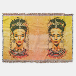 Regal Queen of Egypt - Moderne Neo-Pharao Art Decke