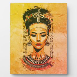 Regal Queen of Egypt - Moderne Neo-Pharao Art Fotoplatte