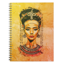 Regal Queen of Egypt - Moderne Neo-Pharao Art Notizblock