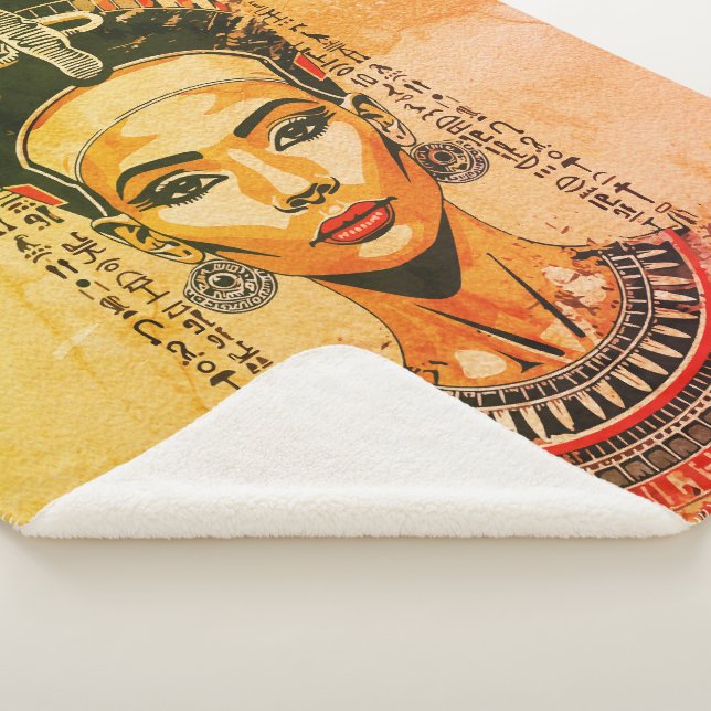 Regal Queen of Egypt - Moderne Neo-Pharao Art Sherpadecke (3/4)