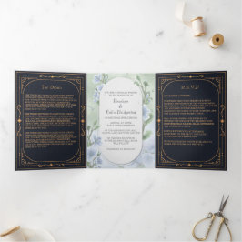 Regal Regency dreispurige Einladung zur Hochzeit