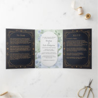Regal Regency Faire-part de mariage triple