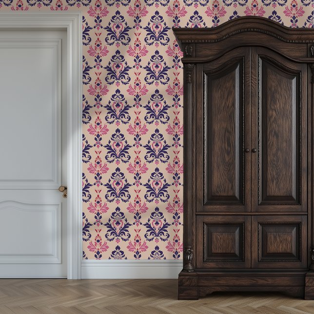Regal Romance Damask Princesscore Tapete (Regal Romance Damask Princesscore Wallpaper)