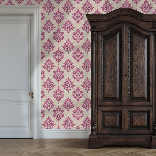 Regal Rose Damask Princesscore Tapete (Regal Rose Damask Princesscore Wallpaper)
