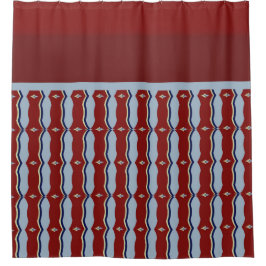 Regal Ruby Lattice: Elegant geometrisch Duschvorhang