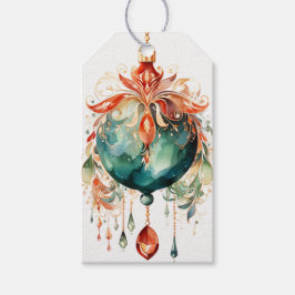 Regal Ruby und Verdant Green: Eine Fusion rot & gr Geschenkanhänger