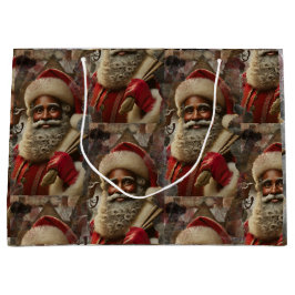 Regal Santa mit Rentier Große Geschenktüte