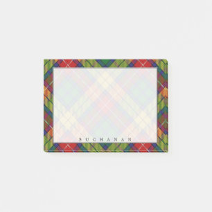 Regal schottischer Clan Buchanan Tartan Post-it Klebezettel
