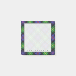 Regal Scottish Clan Farquharson Tartan Post-it Klebezettel