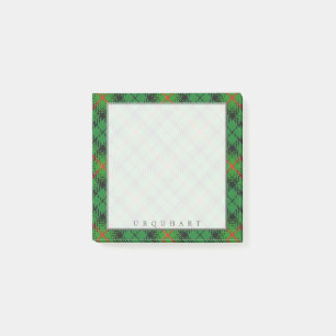 Regal Scottish Clan Urquhart Tartan Post-it Klebezettel