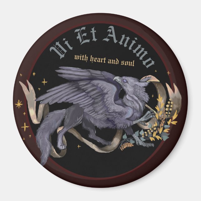 Regal Silver Griffin Magnet (Vorne)