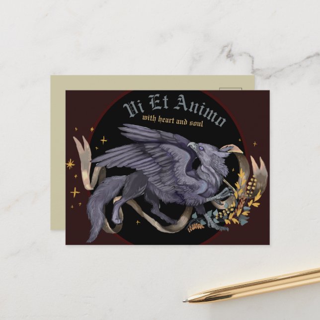 Regal Silver Griffin Postkarte (Vorderseite/Rückseite Beispiel)