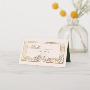 Regal-Türen Elegante Faux-Folie Hochzeit Platzkarte