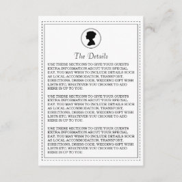 Regal Wedding Details Card Begleitkarte