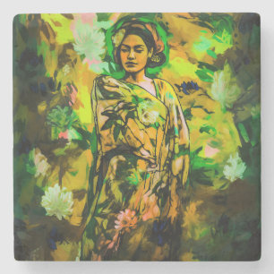 Regal Woman Steinuntersetzer