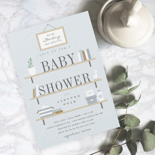 Regale füllen Baby-Party Einladung