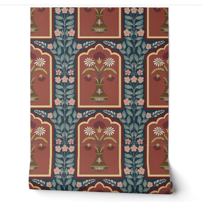 Regale Heritage Blooms - Vintage Blumenmuster Tapete (Abrollen)